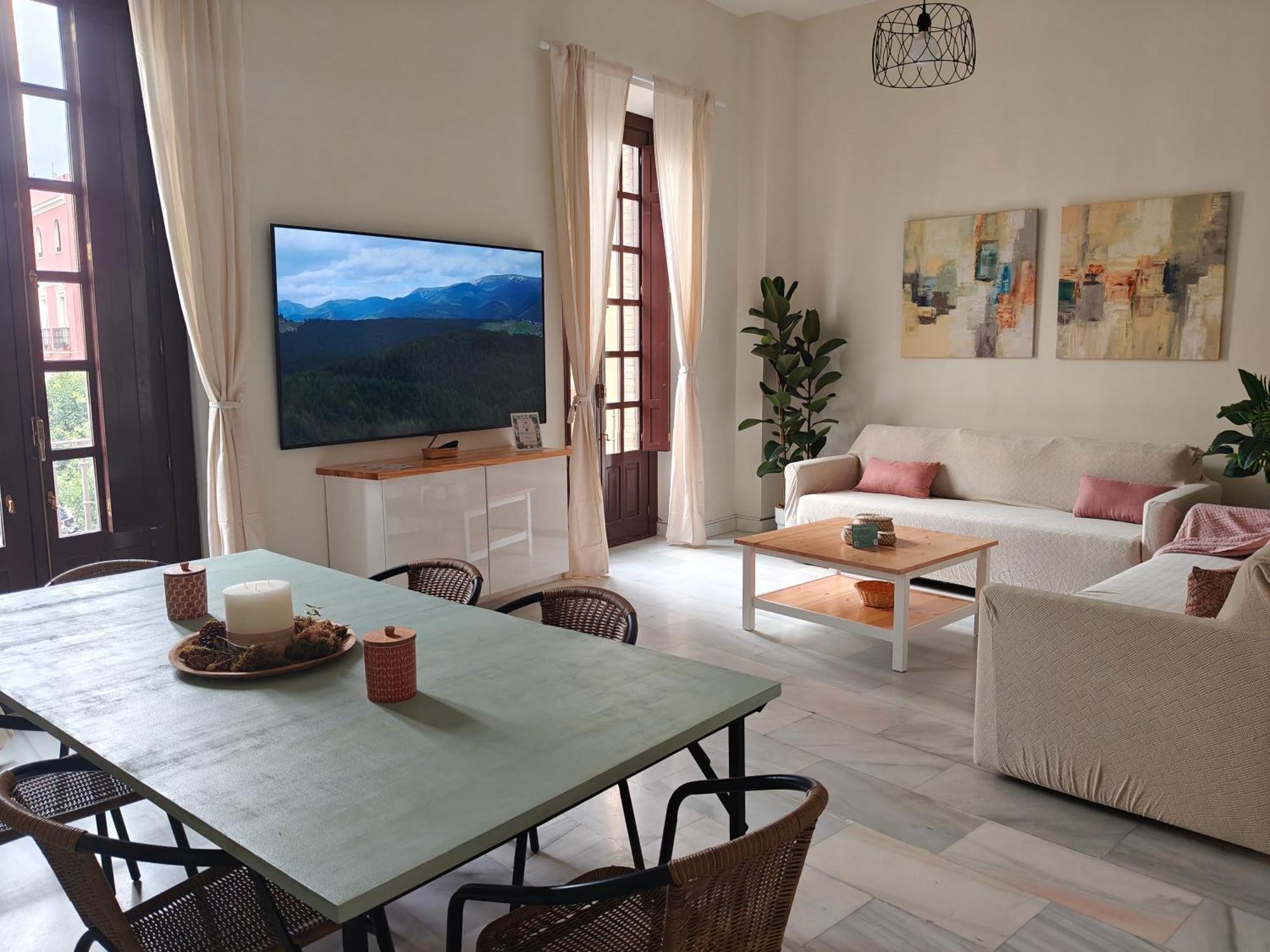 Charming Bright Apartment With Balconies On Cuesta Del Rosario Siviglia Esterno foto