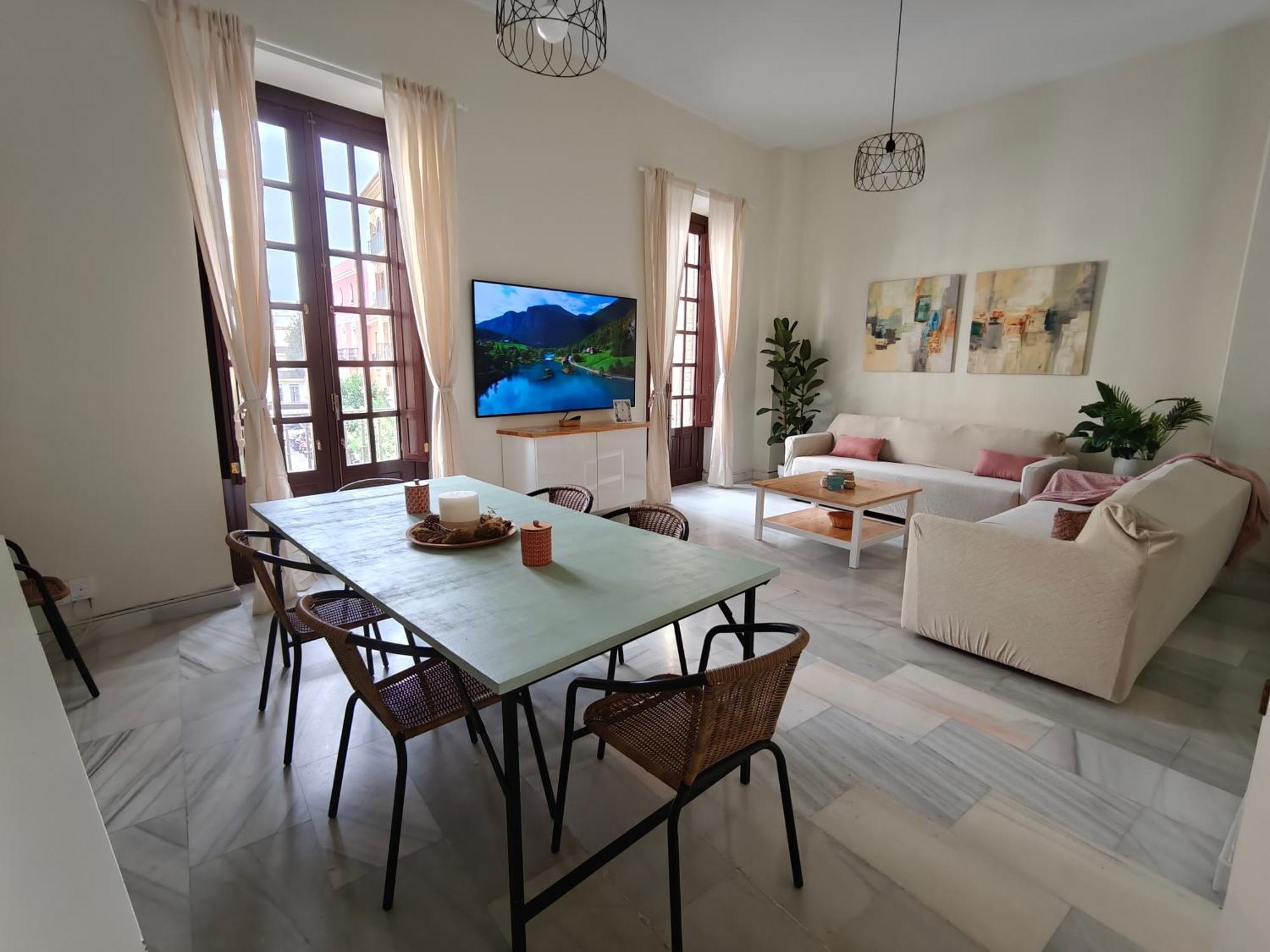 Charming Bright Apartment With Balconies On Cuesta Del Rosario Siviglia Esterno foto